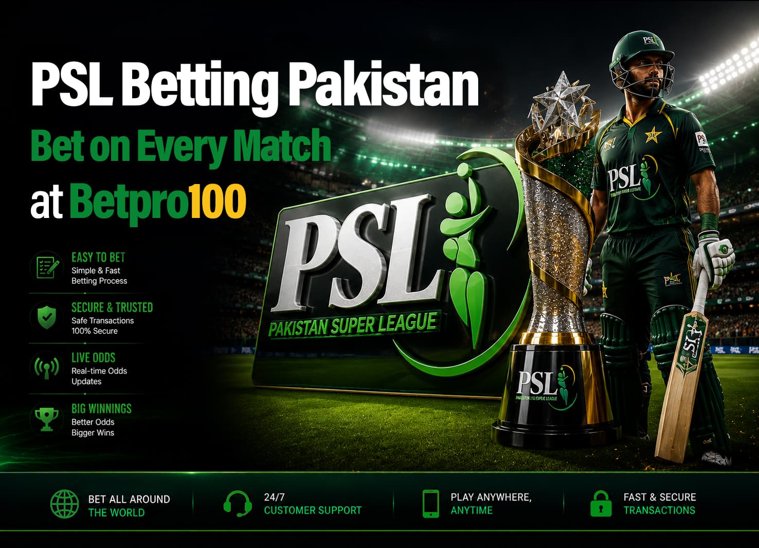 PSL Betting Pakistan